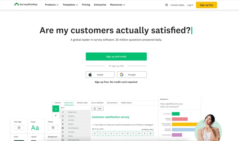 SurveyMonkey form builder image