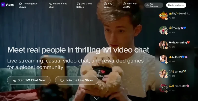 Omegle Alternatives - Liveme