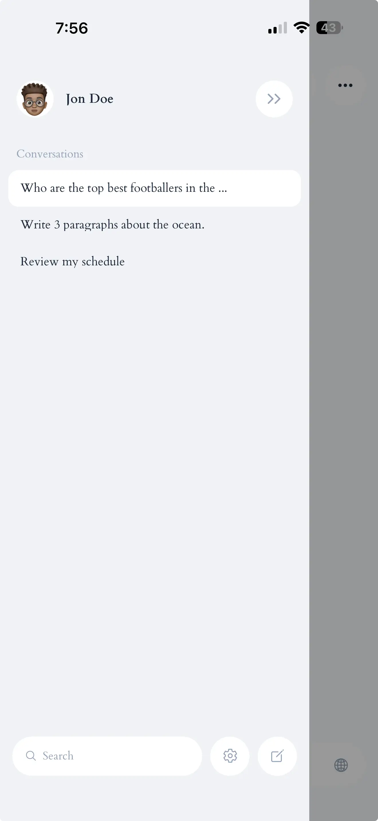 Conversations AI chat app built with Swiftspeed