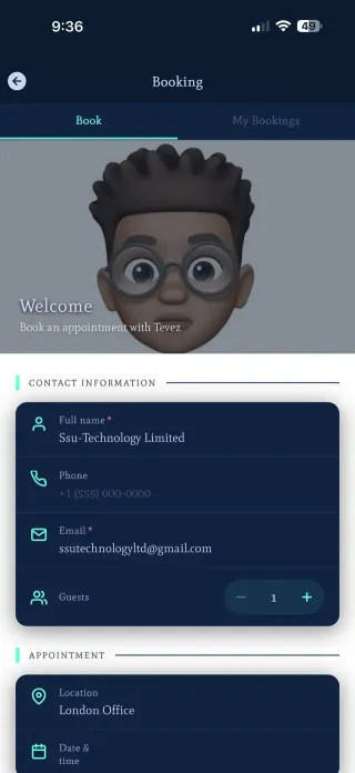 Booking app with Swiftspeed analytics
